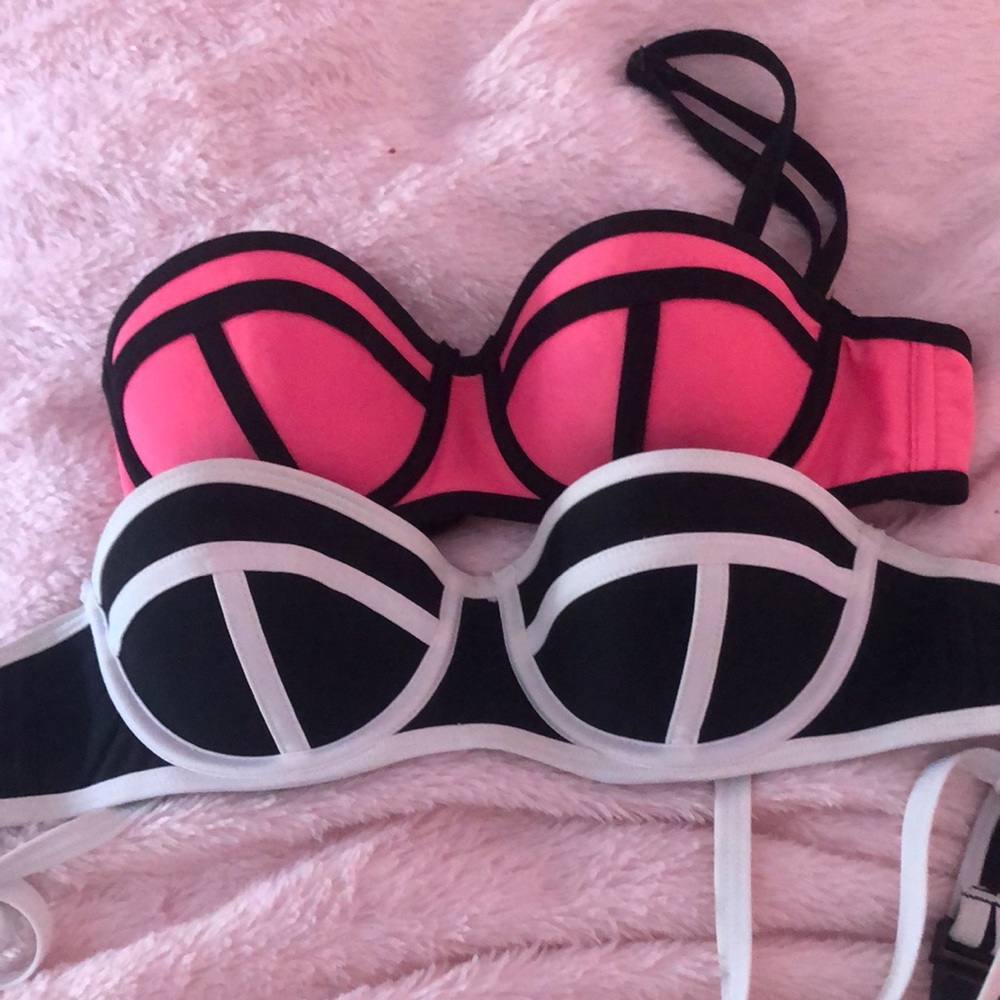 Fake triangl bikini tops